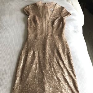 Dress the Population gold sequin dress